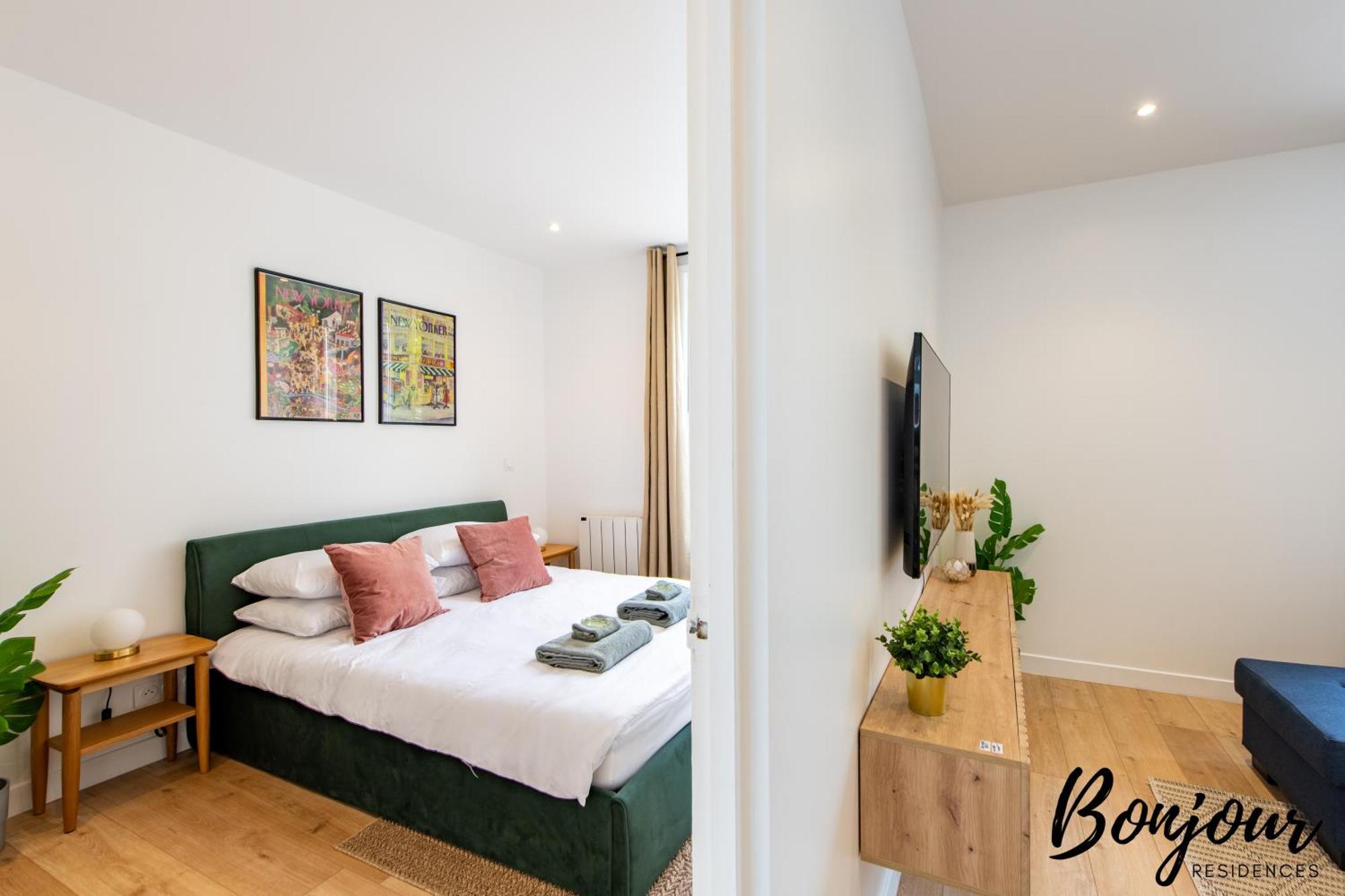 Free Parking - Porte D'Orleans - 2 Bedrooms 蒙鲁日 外观 照片